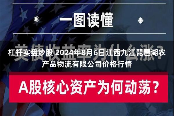 杠杆实盘炒股 2024年8月6日江西九江琵琶湖农产品物流有限公司价格行情