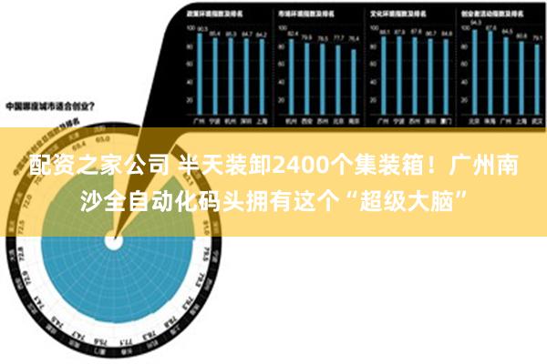 配资之家公司 半天装卸2400个集装箱！广州南沙全自动化码头拥有这个“超级大脑”