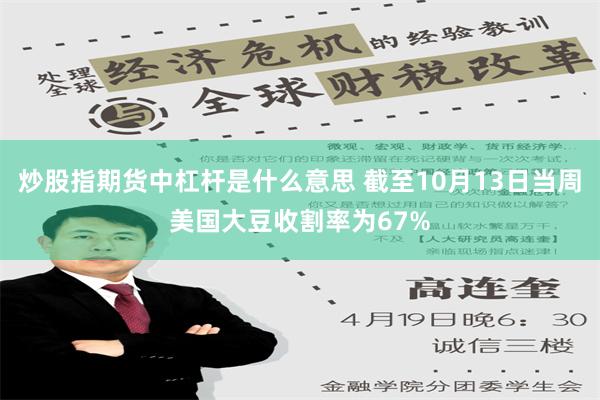 炒股指期货中杠杆是什么意思 截至10月13日当周美国大豆收割率为67%