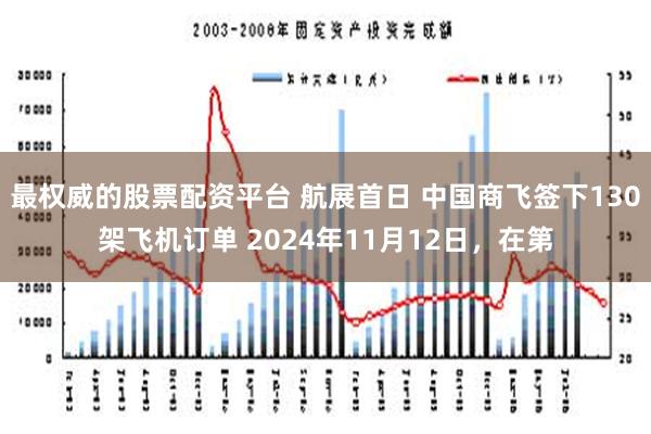 最权威的股票配资平台 航展首日 中国商飞签下130架飞机订单 2024年11月12日，在第