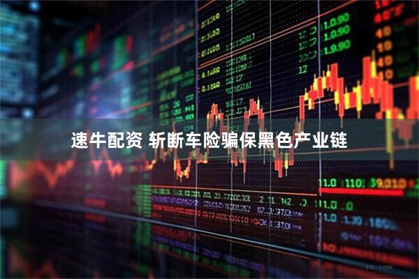 速牛配资 斩断车险骗保黑色产业链